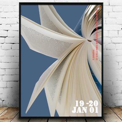 fr141 인테리어 포스터 펼쳐진책 뉴트로액자