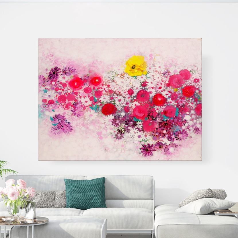 wp143 (박도원) 소풍 꽃그림 서양화 캔버스그림