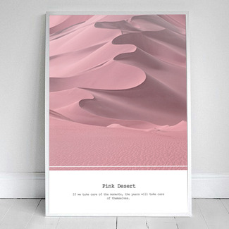 fr058 (BY MOMO) 핑크사막 포스터 액자