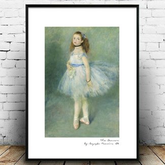 fr123 인테리어 액자 명화그림 피에르 오귀스트 르누아르 [Pierre Auguste Renoir] - 발레리나 The dancer