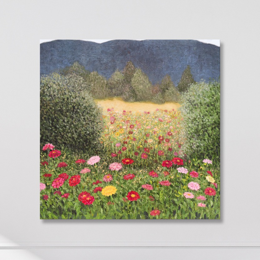wp184 (오유빈) 바람의 향기 들꽃 서양화  캔버스그림