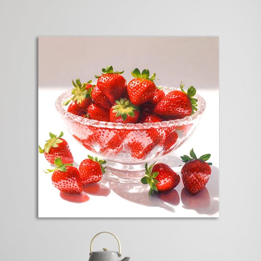 wp188 ( BY MOMO ) 안다미로 딸기 서양화 캔버스그림